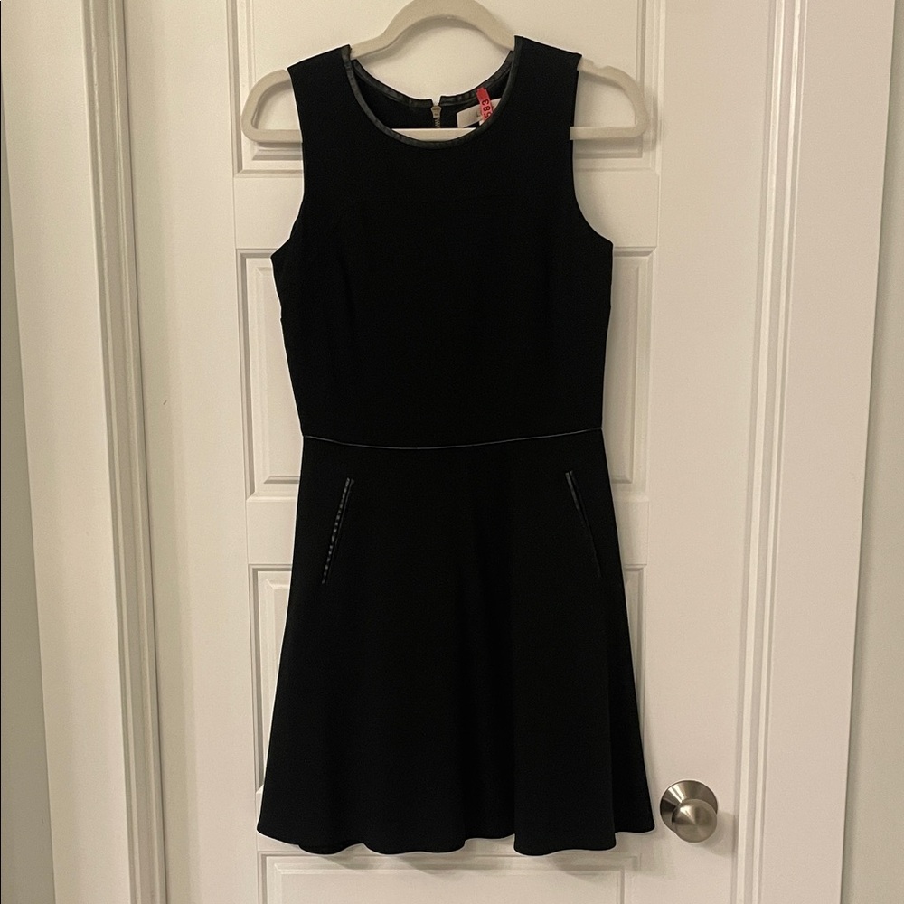 Classic Sleeveless Black A-Line Dress